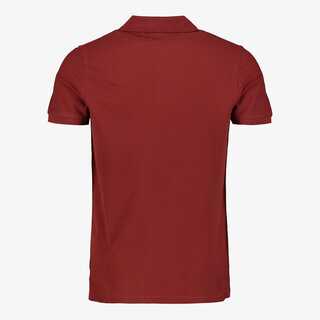 Unsigned heren polo bordeauxrood
