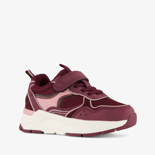 Blue Box meisjes sneakers bordeauxrood en roze