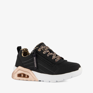 Skechers Uno Lite 2.0 meisjes sneakers zwart