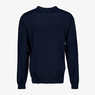 Unsigned heren pullover trui met polokraag blauw