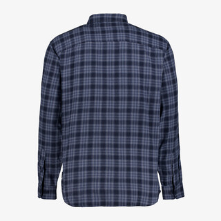 JJ Rebel heren overhemd geruit blauw