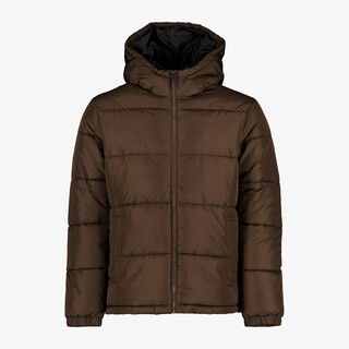 JJ REBEL gewatteerde heren puffer jas bruin
