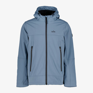 Kjelvik softshell heren outdoor jas lichtblauw
