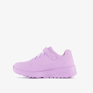 Skechers Uno Lite - Love meisjes sneakers met hartjes lichtpaars
