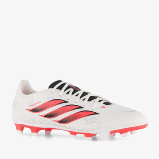 Adidas Predator Club MG heren voetbalschoenen wit rood