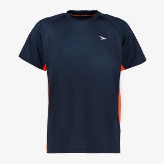 Dutchy kinder voetbal T-shirt donkerblauw oranje
