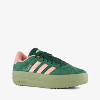 Adidas VL Court Bold suede dames sneakers groen
