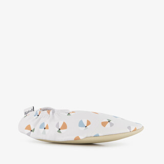 Slipstop Beachbal Naturel kinder schoenen wit