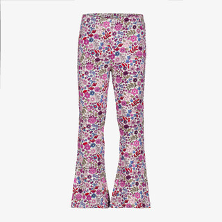 TwoDay meisjes flared legging met bloemenprint roze
