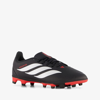 Adidas Predator Club MG kinder voetbalschoenen zwart rood