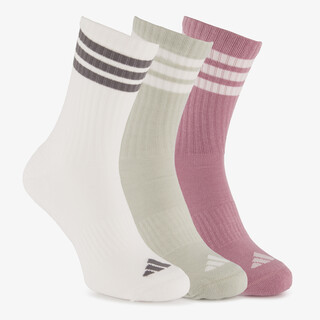 Adidas 3-pack dames sokken roze groen