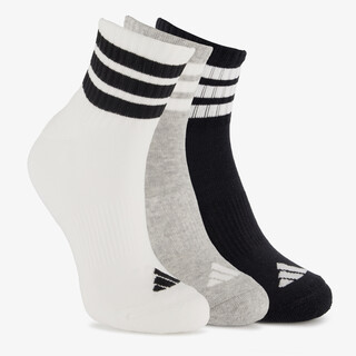 3 Adidas unisex sokken wit zwart