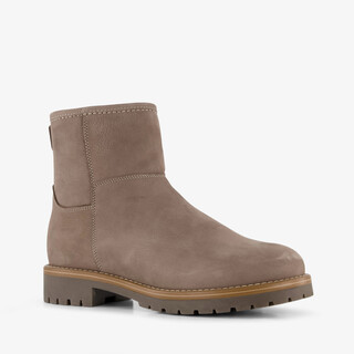 Output leren dames boots taupe