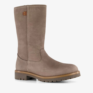 Output leren dames laarzen taupe