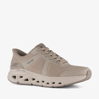 Skechers Slip-ins: BOBS Sport Squad heren sneakers taupe