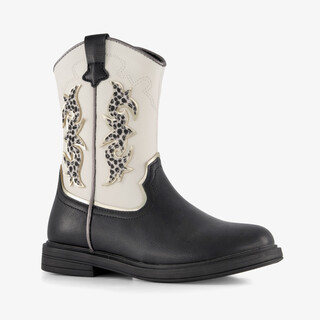 Blue Box meisjes cowboylaarzen zwart wit