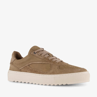 Van Beer suede heren sneakers bruin