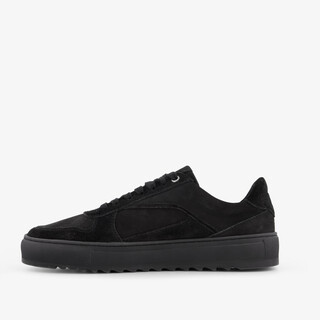 Van Beer suède heren sneakers zwart