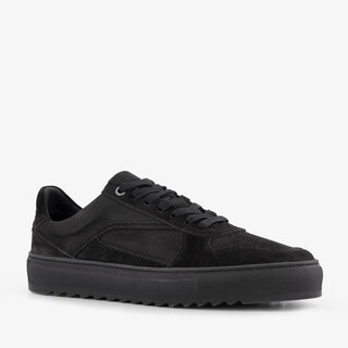 Van Beer suede heren sneakers zwart