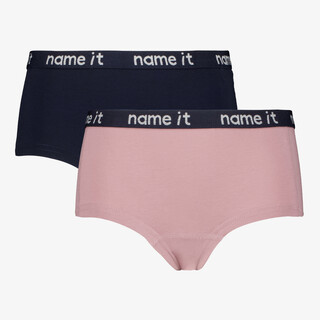 Name It 2-pack meisjes hipsters roze zwart