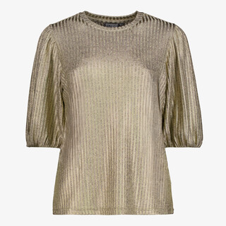 TwoDay dames plissé top goud