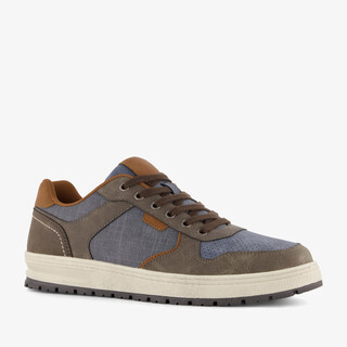 Blue Box heren sneakers blauw bruin
