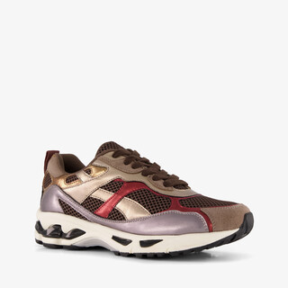 Blue Box dames sneakers bruin metallic