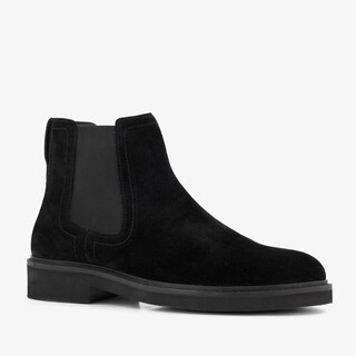 Van Beers suède heren Chelsea boots zwart
