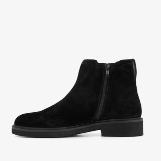 Van Beers suède heren Chelsea boots zwart