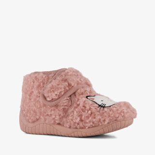 Thu!s meisjes teddy pantoffels met kat roze