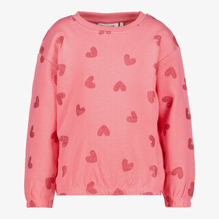 Name It meisjes sweater met hartjesprint roze