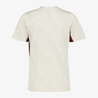 Dutchy kinder voetbal T-shirt ecru bordeaux