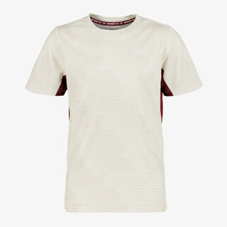 Dutchy kinder voetbal T-shirt ecru bordeaux