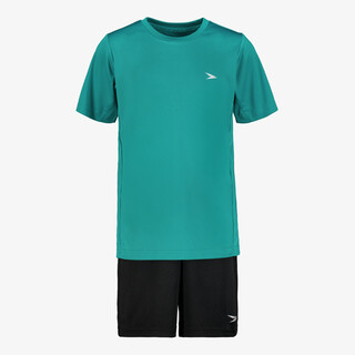 Dutchy tweedelig kinder sport set groen zwart