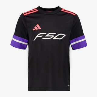 Adidas F50 JSY Y kinder voetbal T-shirt zwart paars