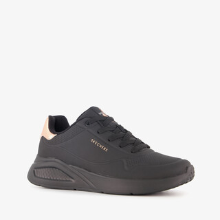Skechers Uno Lite dames sneakers zwart