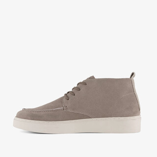 Van Beers suède heren veterboots grijs