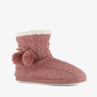 Thu!s hoge gevoerde dames pantoffels roze
