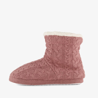 Thu!s hoge gevoerde dames pantoffels roze