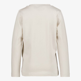 Unsigned jongens longsleeve met wolvenkop ecru
