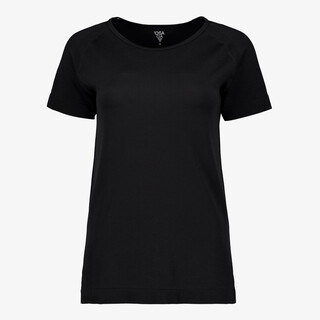 Osaga seamless dames sport T-shirt zwart