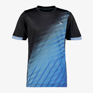 Dutchy Dry kinder voetbal T-shirt zwart blauw