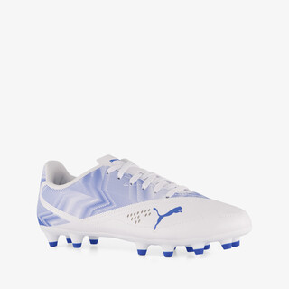 Puma Rapid MG kinder voetbalschoenen wit blauw
