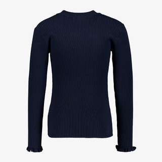 Name It meisjes rib trui donkerblauw
