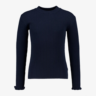 Name It meisjes rib trui donkerblauw