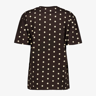 TwoDay dames T-shirt met polkadots bruin