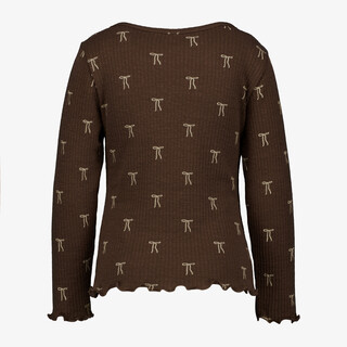 TwoDay meisjes shirt met lange mouwen en strikjes