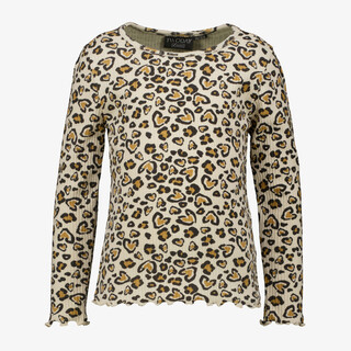 TwoDay meisjes shirt met lange mouwen en panterprint