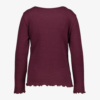 TwoDay meisjes shirt met lange mouwen bordeauxrood