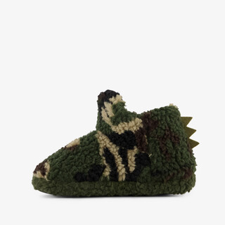 Thu!s hoge jongens pantoffels met camouflageprint groen
